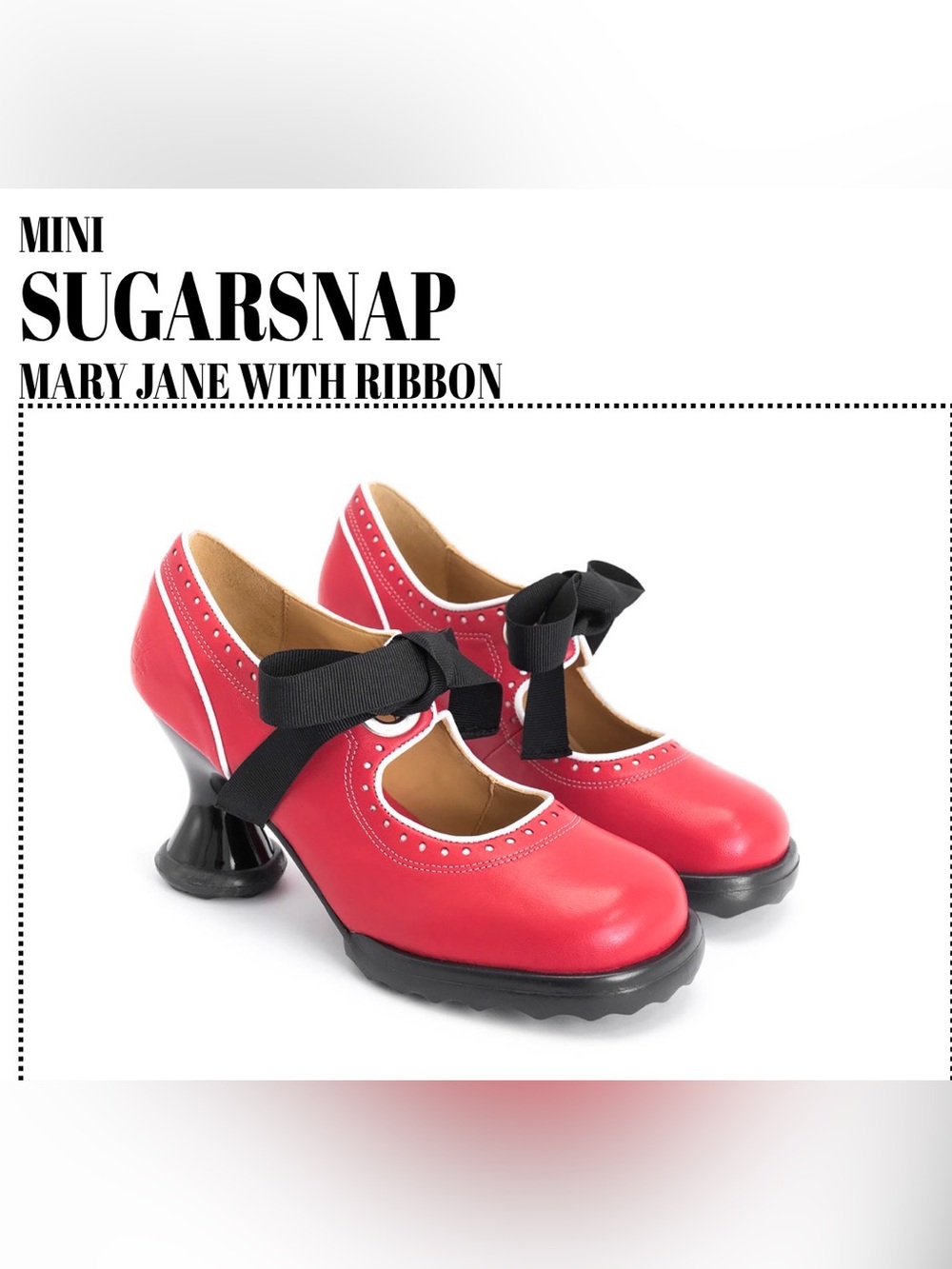 NWOB John Fluevog Mini Sugarsnap Heels In Red Size Shoes 9